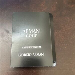 5/$25.00 Giorgio Armani code men  Cologne Sample